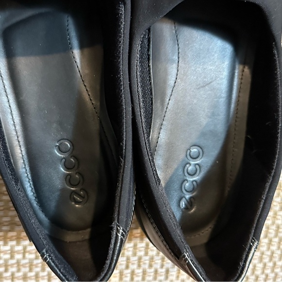 ECCO Rise GoreTex Leather Waterproof Comfort Walking Shoe Slip On Wedge US 8-8.5 - Picture 8 of 10